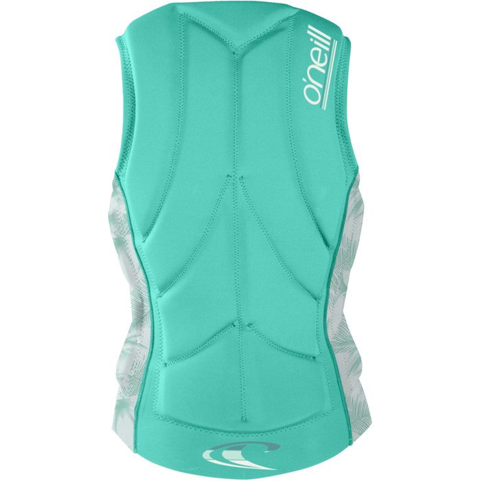 2024 O'Neill Womens Slasher Comp Impact Vest 4938EU - Opal / Mirage Tropical